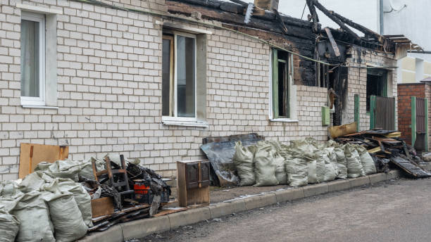 Professional Fire Damage Restoration technician working in Clifton Heights, PA